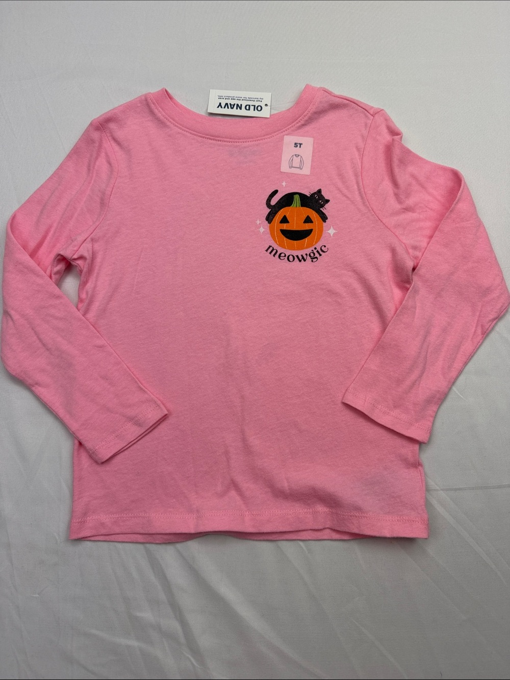 Old Navy Pink Pumpkin 'Meowgic' Long-Sleeve Tee - Kids
